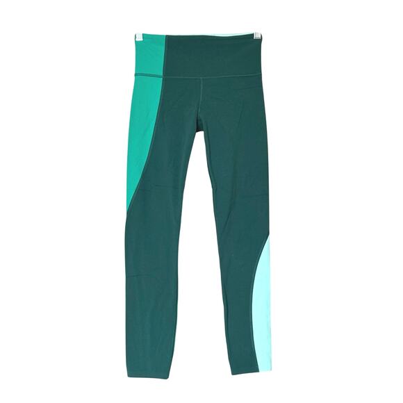 Athleta Elation Asym 7/8 Tight In Powervita Womens Size XS Green EUC - Picture 2 of 10